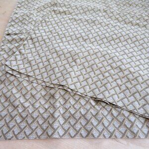 Vintage Springs Standard Pillow Sham Pair 2 Tropical Beige Green Bamboo Lattice